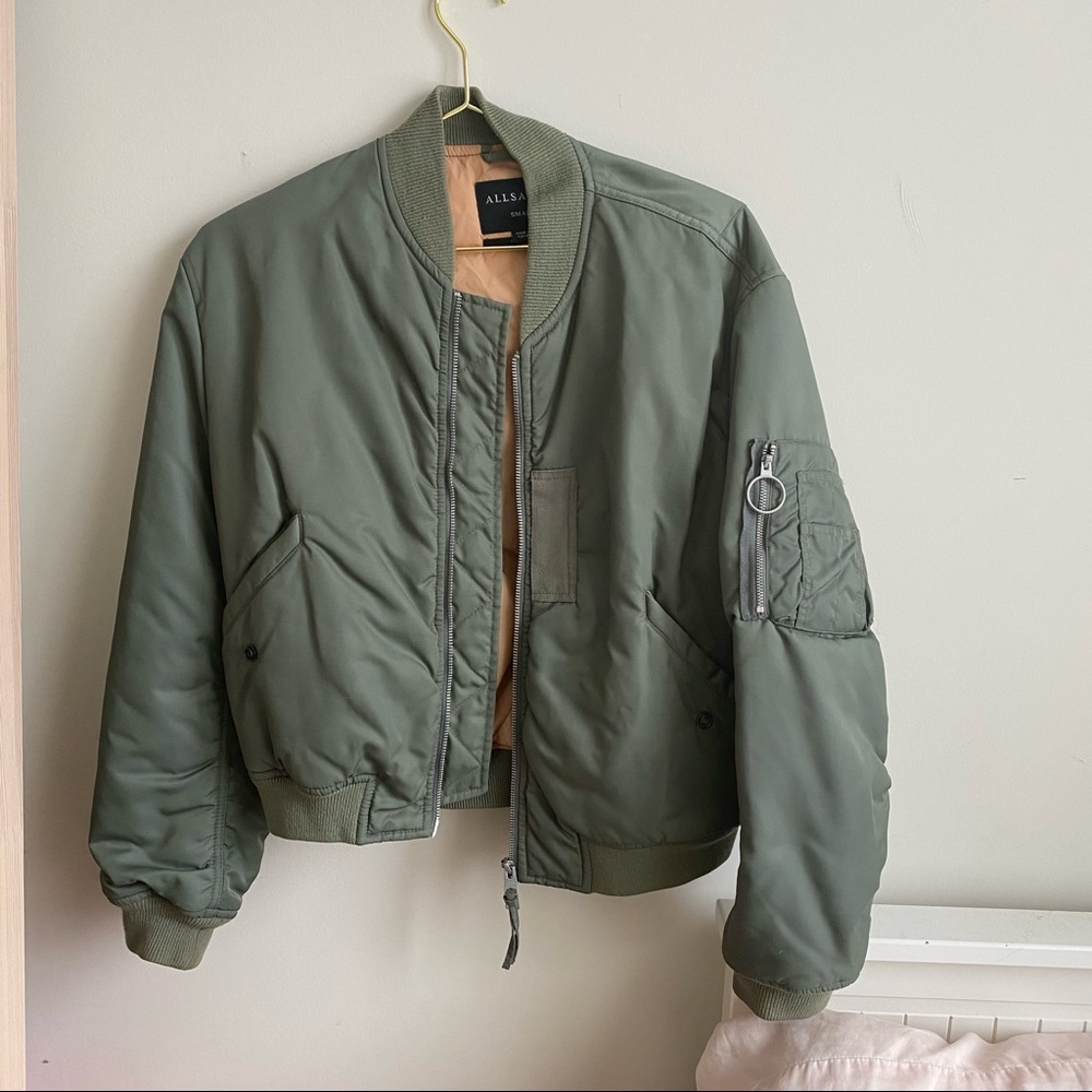 ALLSAINTS bomber jacket - army green